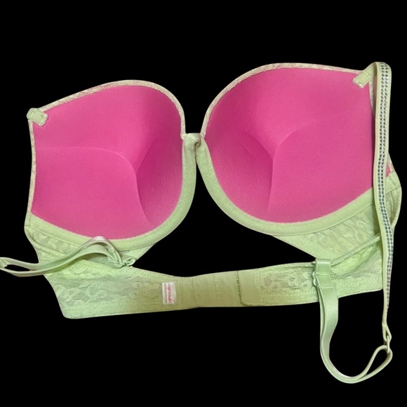 NWT Victoria's Secret Pink Wear Everywhere Super Push-Up Bra 32 C - Picture 2 of 4